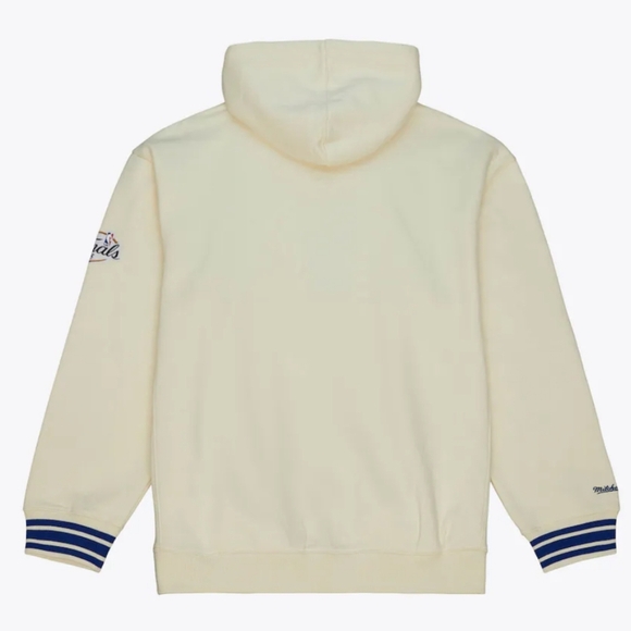 Mitchell & Ness Golden State Warriors Retro Pullover Hoodie Cream 3XL - Picture 2 of 10